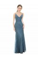 Comprar Bainha Decote V Renda Comprimento Chão  Vestidos de Madrinha