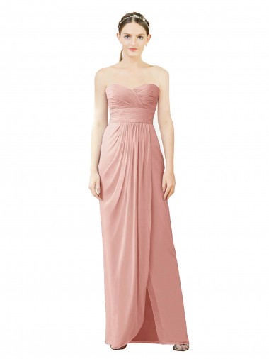 Comprar Linha A Sem alças Chiffon Alto Baixo Bliss Alto Baixo, Vestidos de Madrinha