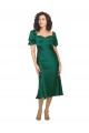 Comprar Linha A Amor Cetim Sedoso Comprimento Midi Caçador Verde Vestidos de Madrinha / Vestidos de Noite / Vestidos de Festa