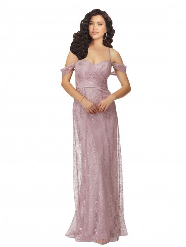 Comprar Linha A Amor Renda Comprimento Chão  Vestidos de Madrinha