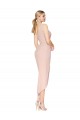 Comprar Sereia Decote Alto Crepe Esticado Alto Baixo Malva Curto Vestidos de Madrinha / Vestidos de Noite / Vestidos de Festa / Vestidos de Cocktail / Vestidos de Homecoming