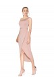 Comprar Sereia Decote Alto Crepe Esticado Alto Baixo Malva Vestidos de Madrinha / Vestidos de Noite / Vestidos de Festa / Vestidos de Cocktail / Vestidos de Homecoming