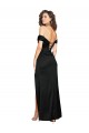Comprar Linha A Amor Cetim Sedoso Comprimento Chão Preto Vestidos de Madrinha / Vestidos de Noite / Vestidos de Festa