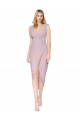 Comprar Sereia Decote Alto Chiffon Alto Baixo Prímula Vestidos de Madrinha / Vestidos de Noite / Vestidos de Festa