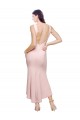 Comprar Bainha Decote Alto Crepe Esticado Alto Baixo Rosa Vestidos de Madrinha / Vestidos de Noite / Vestidos de Festa / Vestidos de Cocktail
