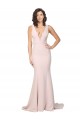 Comprar Bainha Decote V Crepe Esticado Comboio Varredela Rosa Vestidos de Madrinha / Vestidos de Noite / Vestidos de Festa