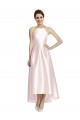 Comprar Linha A Cabeçada Cetim Alto Baixo Rosa Vestidos de Madrinha