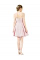 Comprar Linha A Amor Cetim Comprimento Joelho Rosa Vestidos de Madrinha / Vestidos de Cocktail / Vestidos de Homecoming
