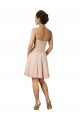 Comprar Linha A Amor Chiffon & Renda Comprimento Joelho Rosa Vestidos de Madrinha / Vestidos de Cocktail