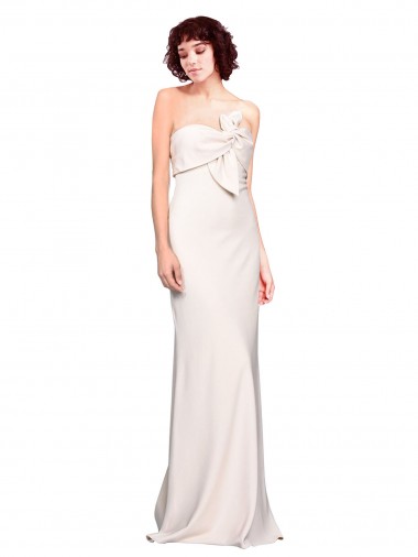 Comprar Sereia Sem alças Crepe Esticado Comprimento Chão  Vestidos de Madrinha / Vestidos de Festa