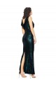 Comprar Sereia Decote V Lantejoulas Comprimento Chão Verde Escuro Vestidos de Madrinha / Vestidos de Noite / Vestidos de Festa